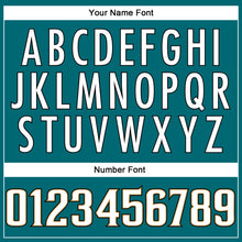 Load image into Gallery viewer, Custom Teal White-Old Gold Mesh Authentic Football Jersey