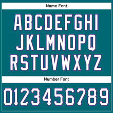 Load image into Gallery viewer, Custom Teal White-Purple Mesh Authentic Football Jersey