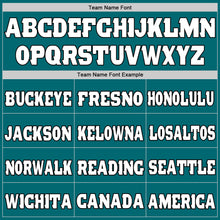 Load image into Gallery viewer, Custom Teal White-Gold Mesh Authentic Football Jersey