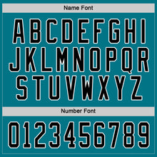 Load image into Gallery viewer, Custom Teal Black-White Hockey Jersey