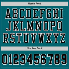 Load image into Gallery viewer, Custom Teal Black-White Mesh Authentic Football Jersey