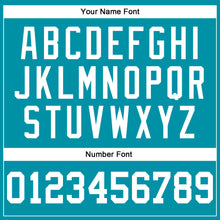 Load image into Gallery viewer, Custom Teal White Authentic Throwback Basketball Jersey