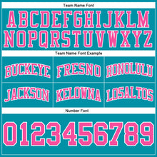 Load image into Gallery viewer, Custom Teal Pink-White Authentic Throwback Basketball Shorts