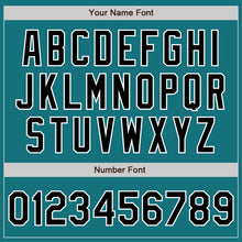 Load image into Gallery viewer, Custom Teal Black-White Authentic Baseball Jersey