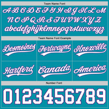 Load image into Gallery viewer, Custom Teal White-Purple Authentic Throwback Basketball Shorts