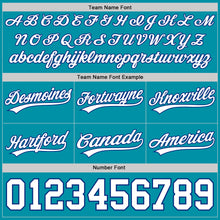 Load image into Gallery viewer, Custom Teal White-Royal Authentic Throwback Basketball Shorts