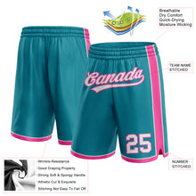 Load image into Gallery viewer, Custom Teal White-Pink Authentic Basketball Shorts