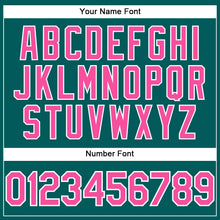 Load image into Gallery viewer, Custom Teal Pink-White Performance T-Shirt