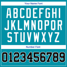 Load image into Gallery viewer, Custom Teal Black-White Authentic Throwback Basketball Jersey