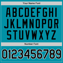 Load image into Gallery viewer, Custom Teal Black-White Authentic Throwback Baseball Jersey