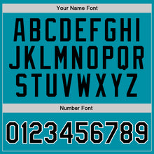 Load image into Gallery viewer, Custom Teal Black-Red Authentic Throwback Basketball Jersey