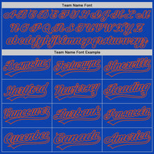 Load image into Gallery viewer, Custom Thunder Blue Orange Authentic Baseball Jersey