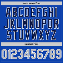 Load image into Gallery viewer, Custom Thunder Blue Gray-Navy Authentic Baseball Jersey