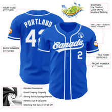 Load image into Gallery viewer, Custom Thunder Blue White-Light Blue Authentic Baseball Jersey