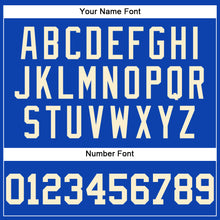 Load image into Gallery viewer, Custom Thunder Blue Cream Authentic Baseball Jersey