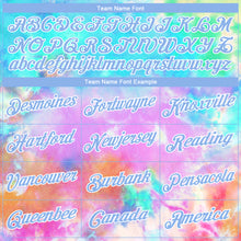 Load image into Gallery viewer, Custom Tie Dye Light Blue-White 3D Authentic Basketball Jersey