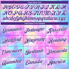 Load image into Gallery viewer, Custom Tie Dye Purple-White 3D Watercolor Gradient Authentic Basketball Jersey