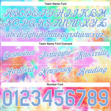 Load image into Gallery viewer, Custom Tie Dye Light Blue-White 3D Authentic Basketball Shorts