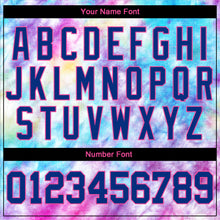 Load image into Gallery viewer, Custom Tie Dye Royal-Pink 3D Authentic Baseball Jersey