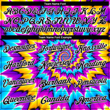 Load image into Gallery viewer, Custom Tie Dye Black-White 3D Authentic Baseball Jersey