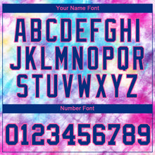 Load image into Gallery viewer, Custom Tie Dye Royal-Pink 3D Performance T-Shirt