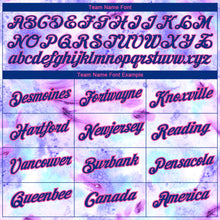 Load image into Gallery viewer, Custom Tie Dye Royal-Pink 3D Performance T-Shirt