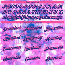 Load image into Gallery viewer, Custom Tie Dye Royal-Pink 3D Performance T-Shirt