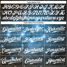 Load image into Gallery viewer, Custom Tie Dye White-Black 3D Authentic Baseball Jersey