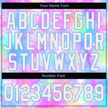 Load image into Gallery viewer, Custom Stitched Tie Dye White-Light Blue 3D Watercolor Gradient Sports Pullover Sweatshirt Hoodie