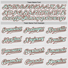 Load image into Gallery viewer, Custom White Kelly Green-Red Authentic Two Tone Baseball Jersey