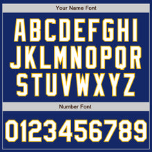 Load image into Gallery viewer, Custom Royal White-Gold Authentic Two Tone Baseball Jersey