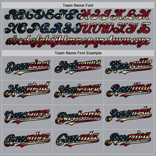 Load image into Gallery viewer, Custom Gray Vintage USA Flag Royal-Black Authentic Two Tone Baseball Jersey