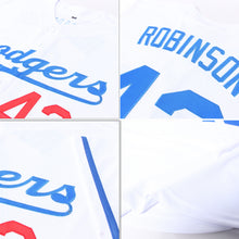 Load image into Gallery viewer, Custom White Royal-Red Authentic Baseball Jersey