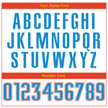 Load image into Gallery viewer, Custom White Blue-Orange Authentic Throwback Basketball Jersey