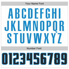 Load image into Gallery viewer, Custom White Black-Blue Authentic Throwback Basketball Jersey