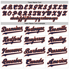 Load image into Gallery viewer, Custom White Old Gold-Navy Authentic Baseball Jersey