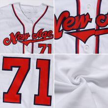Load image into Gallery viewer, Custom White White-Black Authentic Baseball Jersey