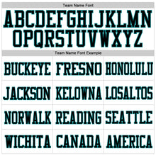 Load image into Gallery viewer, Custom White Black-Aqua Mesh Authentic Football Jersey