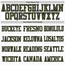 Load image into Gallery viewer, Custom White Olive-Black Mesh Authentic Football Jersey