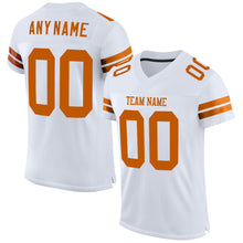 Load image into Gallery viewer, Custom White Texas Orange Mesh Authentic Football Jersey