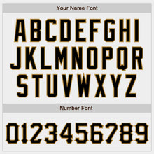 Load image into Gallery viewer, Custom White Black-Old Gold Authentic Baseball Jersey