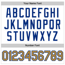 Load image into Gallery viewer, Custom White Old Gold-Royal Authentic Sleeveless Baseball Jersey