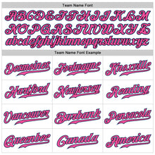 Load image into Gallery viewer, Custom White Light Blue-Pink Authentic Sleeveless Baseball Jersey