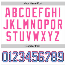 Load image into Gallery viewer, Custom White Light Blue-Pink Authentic Sleeveless Baseball Jersey