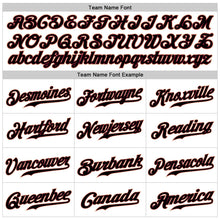 Load image into Gallery viewer, Custom White Black-Crimson Authentic Sleeveless Baseball Jersey