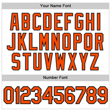 Load image into Gallery viewer, Custom White Orange-Black Authentic Sleeveless Baseball Jersey