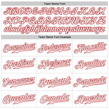 Load image into Gallery viewer, Custom White White-Red Authentic Sleeveless Baseball Jersey