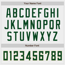Load image into Gallery viewer, Custom White Green-Cream Authentic Baseball Jersey