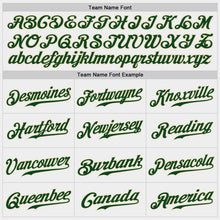 Load image into Gallery viewer, Custom White Green-Cream Authentic Baseball Jersey