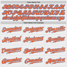 Load image into Gallery viewer, Custom White Orange-Royal Authentic Baseball Jersey